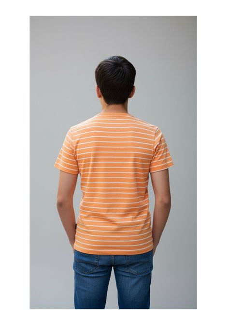 T-shirt girocollo a righe orizzontali OUTFIT | Maglie | OUMC0007 LY00145006